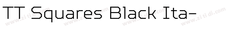 TT Squares Black Ita字体转换